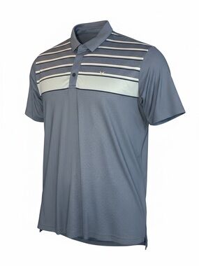 Callaway Blue Striped Performance Polo